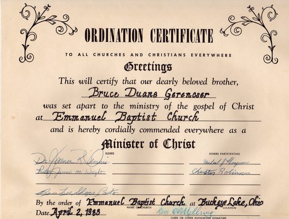 baptist ordination1983