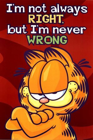 garfield never wrong