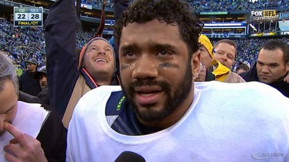 russell wilson crying