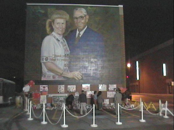 Shrine built after Jack Hyles died, as always bigger than life.