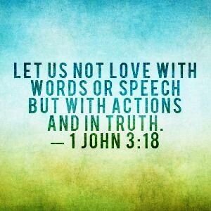 love with actions not words