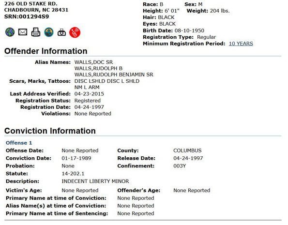 rudolph walls registered sex offender 2