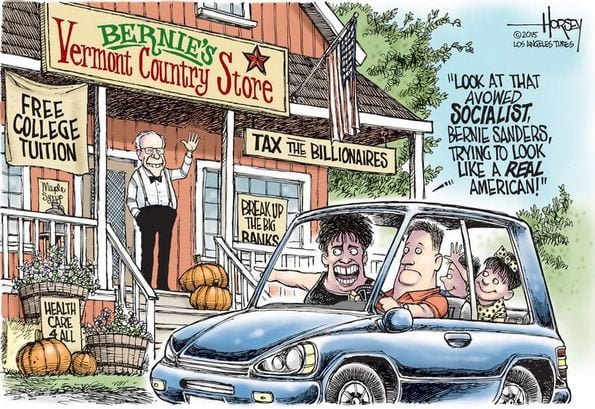 bernie sanders cartoon