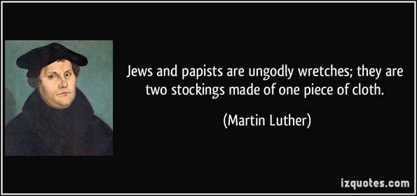 martin luther jews and catholics