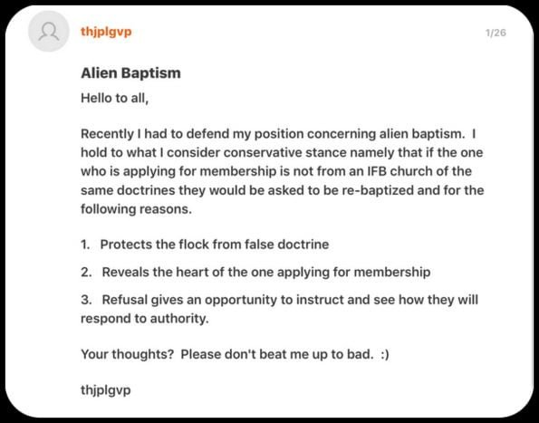 alien baptism