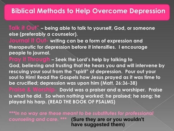 bible the cure for depression