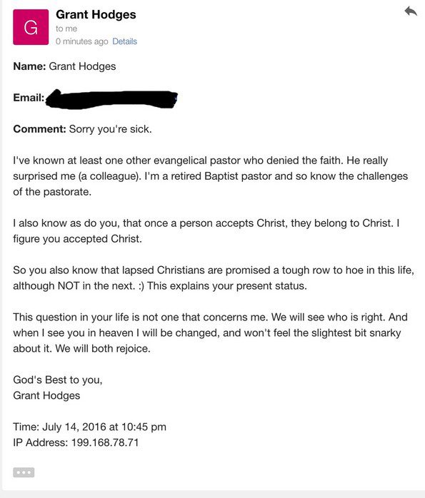 email from grant hodges