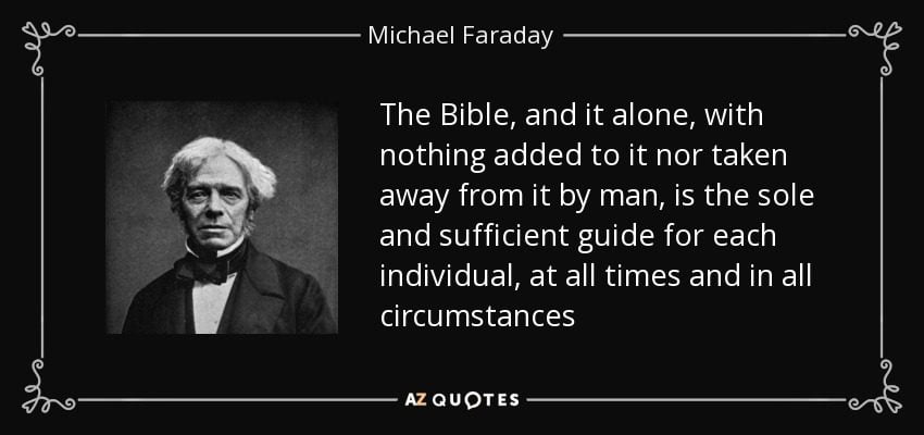 michael faraday all sufficient bible