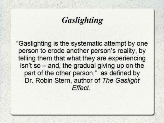 meaning to gaslight someone