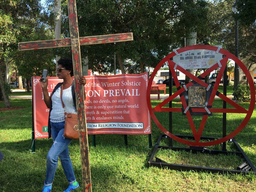 boca raton satanist display