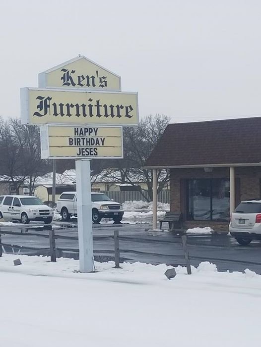 kens furniture happy birthday jesus