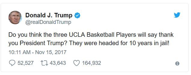 donald trump ucla players 2