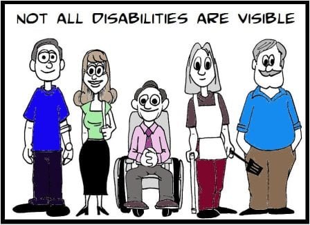 not all disabilities are visible