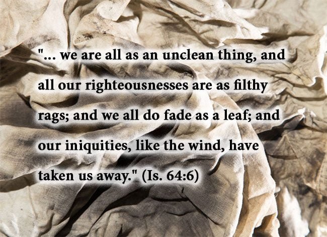 what is meant by filthy rags