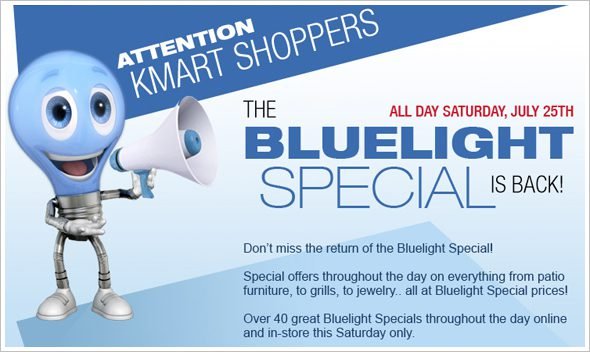 Az'D.oes anyone Besides me Remember KMart Blue- Light Special