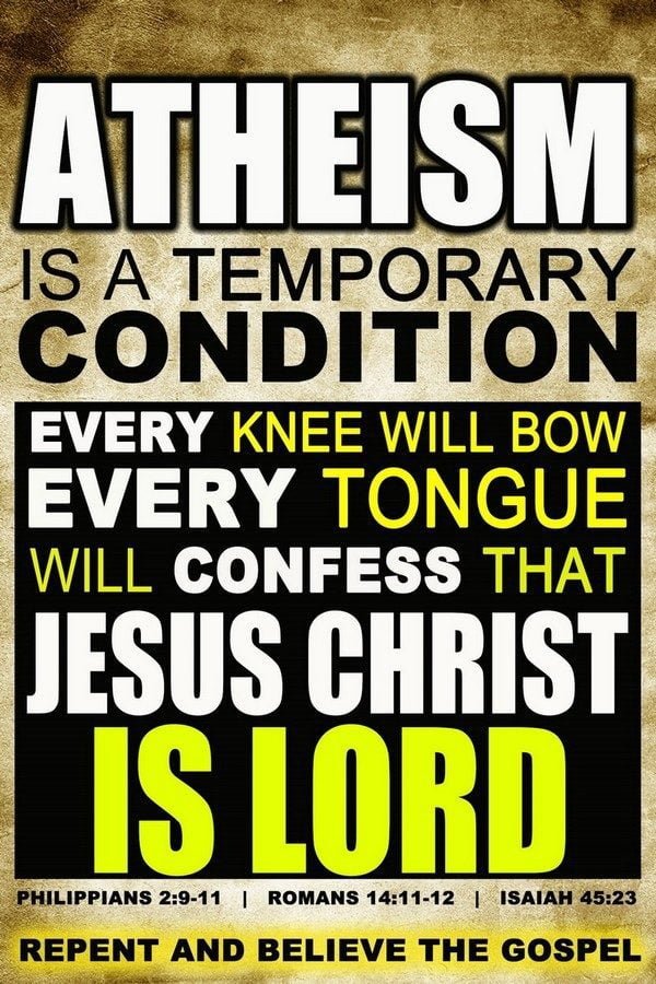 atheism is a temporary condition