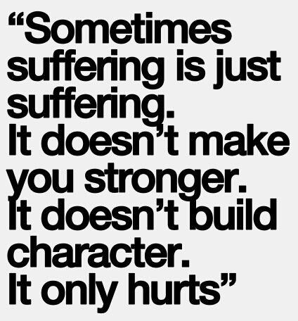 suffering and pain