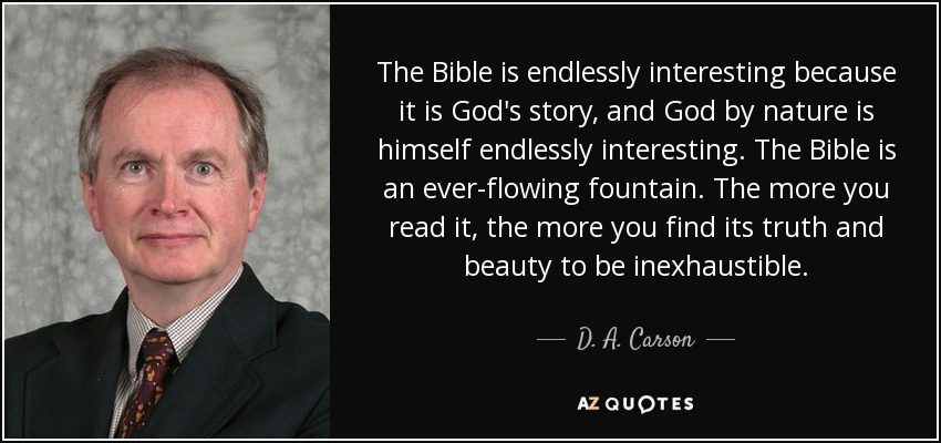 inexhaustible bible da carson