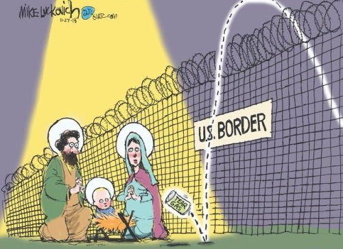 jesus mary joseph at the border