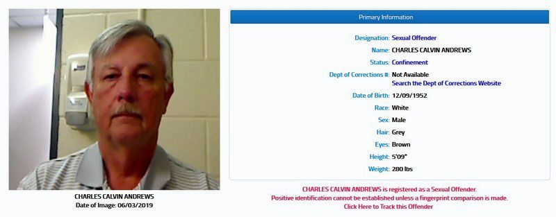 charles andrews registered sex offender