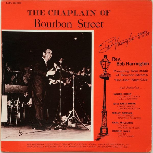 bob harrington chaplain of bourbon street