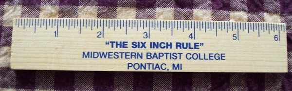 the six inch rule midwestern baptist college