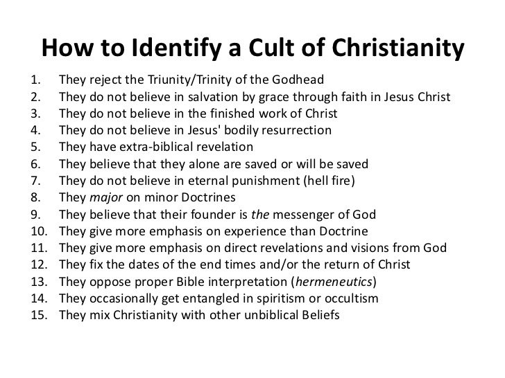 christian cult