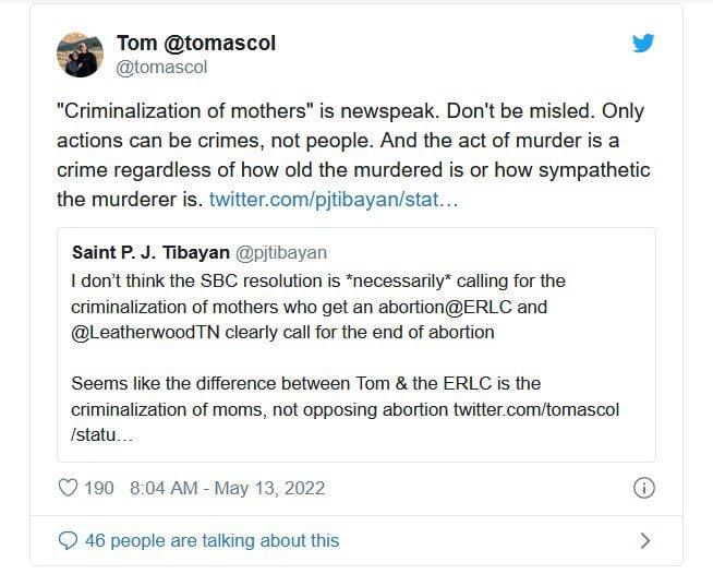 tom ascol abortion is murder