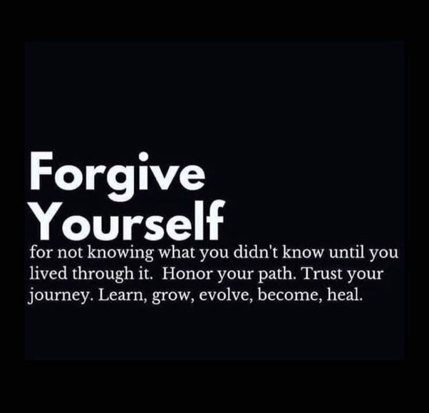 forgiving yourself
