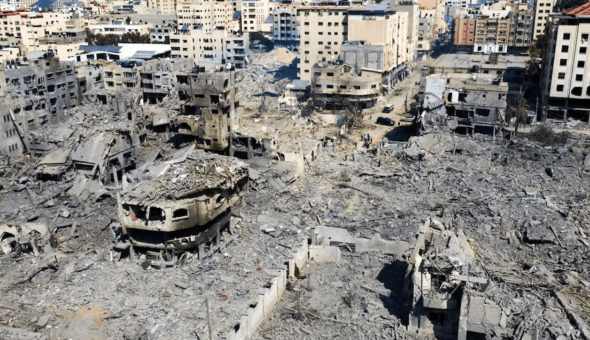 destruction in gaza