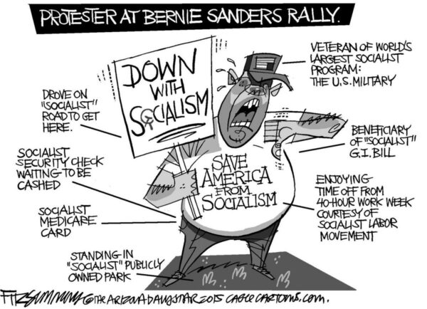 socialist protester