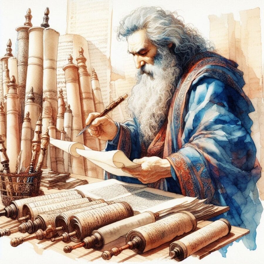 moses writes the bible
