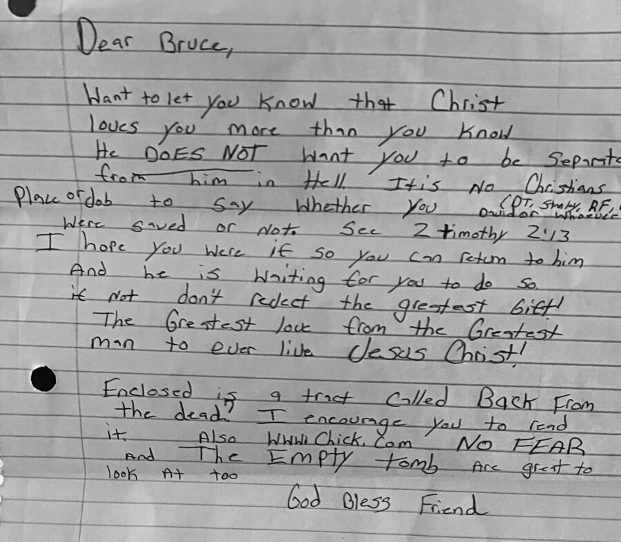 letter from reader