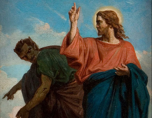 satan and Jesus